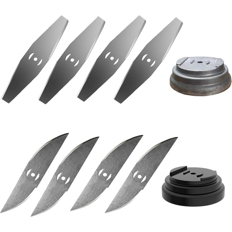 10-teiliges Set: Diamanttrennscheiben, Sicheltrennscheiben, Aluminiumhalterung Und Schwarze Kunststoffhalterung Für Lithium-freischneider