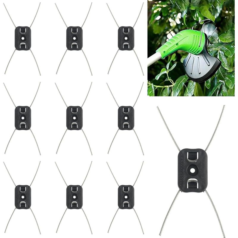 Packung Mit 10 Doppelfaden-schneidköpfen Für Elektrische Freischneider