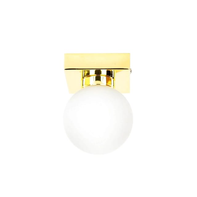 EASYLIGHT Deckenlampe Kugel Schirm 9 cm Breit In Gold G9 Metall Glas