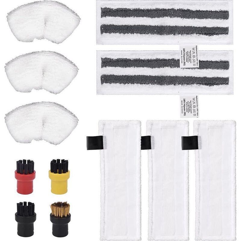 Set Mit 1 Runden Metall- Und Nylonbürsten Für Kärcher Sc1-5 Ctk10 Dampfreiniger