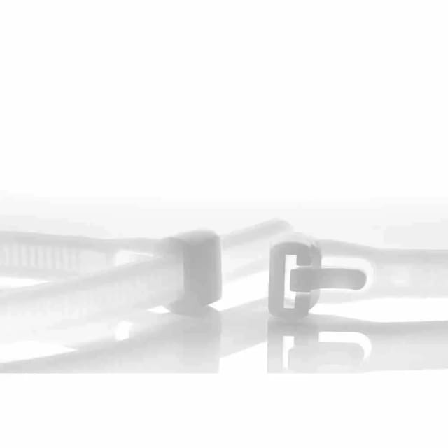 Klasebo Kabelbinder Wiederlösbar 100 Stk 200mm Natur Wiederverwendbar