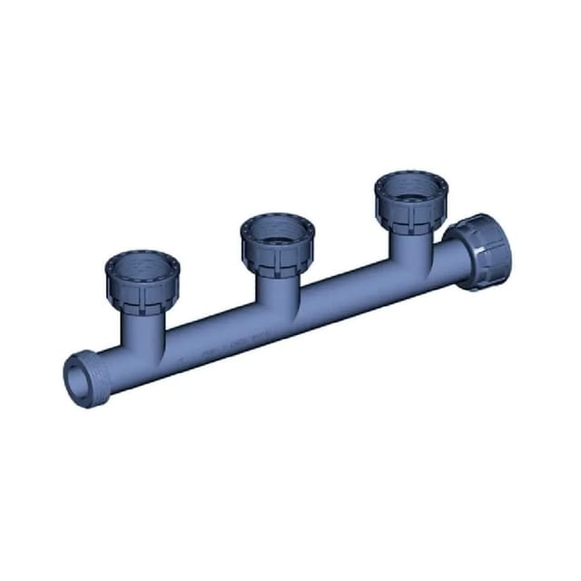 Cepex Pvc Verteiler 1 Zoll 3 Abgänge Ausflussverteiler