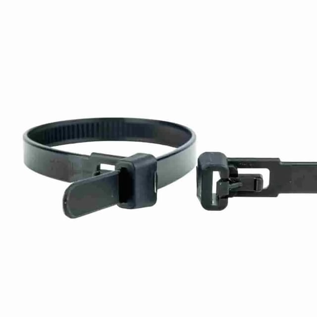Klasebo Kabelbinder 100 Stück Wiederlösbar 250x Mm Schwarz