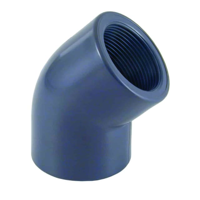 Cepex Pvc Winkel 45 Grad Muffe 25 Mm X 3/4 Zoll Ig Pn10