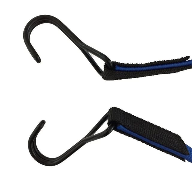 Boni-shop Elastisches Band Spanngummi Mit Haken 80cm Blau