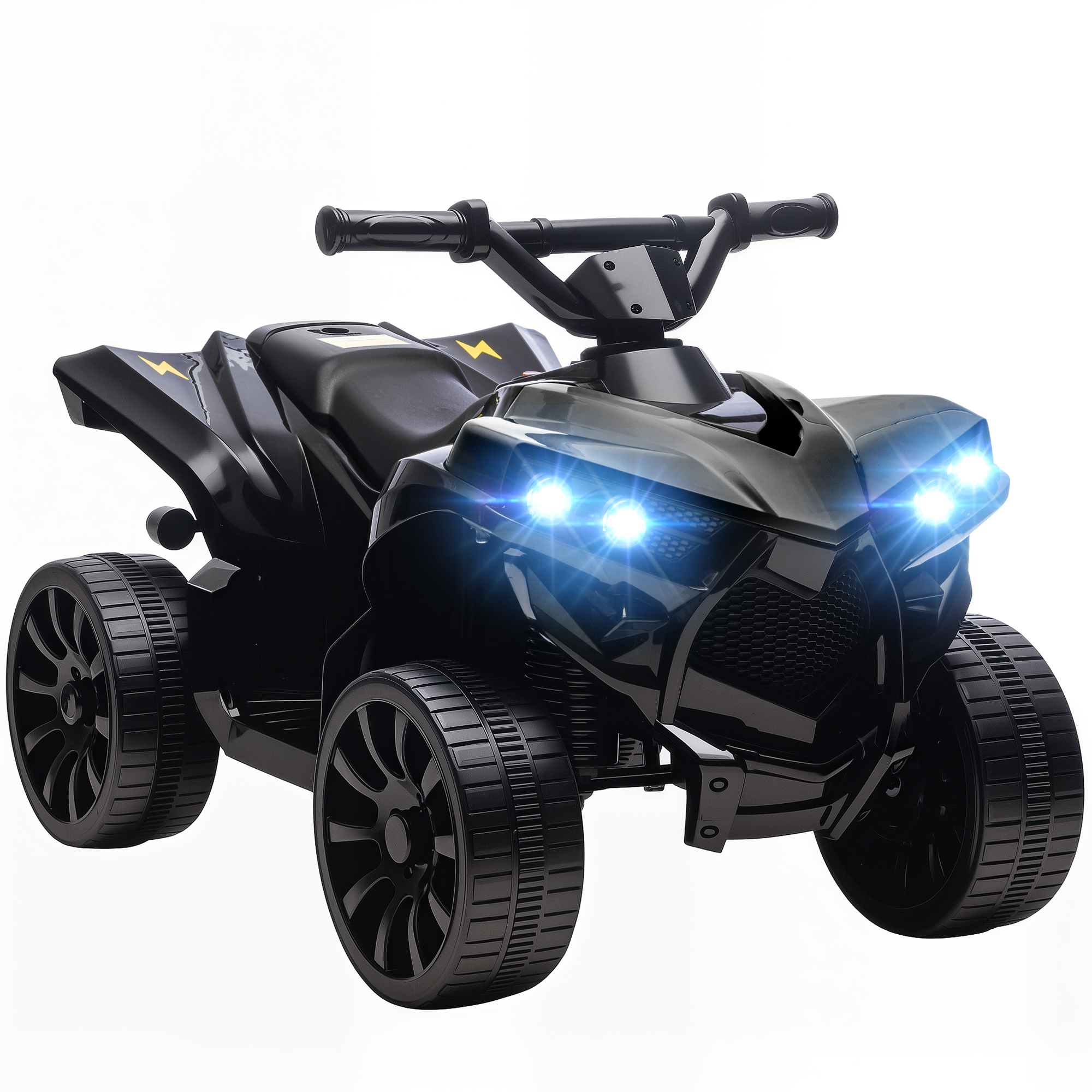 Kinder Elektro Quad Mit 6v Motor Aus Metall Und Kunststoff Homaire 70x42x45 Cm - Schwarz