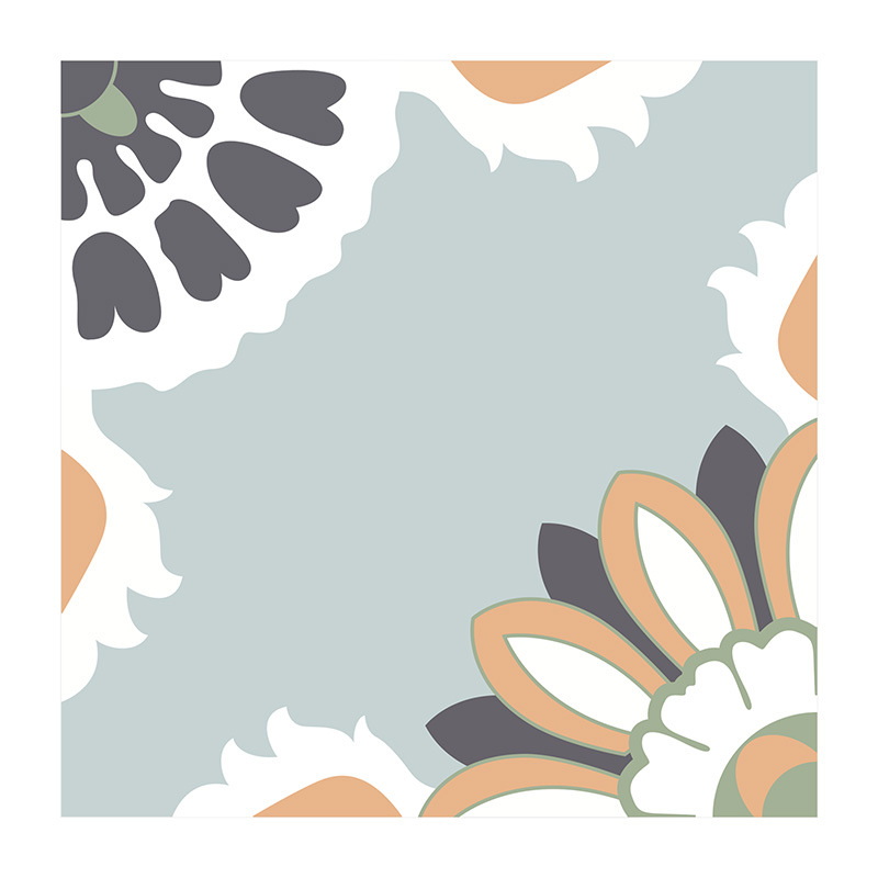 Jssevn - 10 Selbstklebende Pvc-bodenfliesen, 30 X 30 Cm, Vinylboden (0,9 M²), Matte, Wasserfeste Fliesen, Selbstklebende, Wasserfeste Bodenfliesen, Vintage-blumenmuster