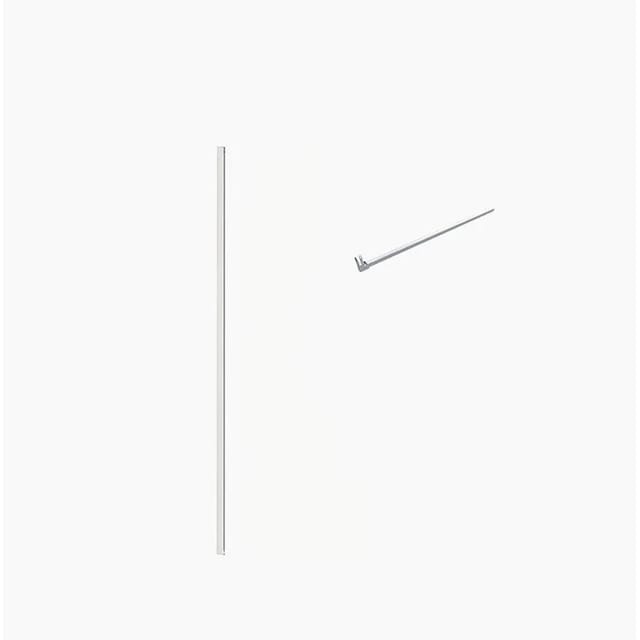 Duschparadies 200cm Wandprofil Mit 140cm Stabilisierungsstange Stabilisator Für 6-10mm Glas Walk-in Dusche Glas Badezimmer DIY Hochglanz Verchromt