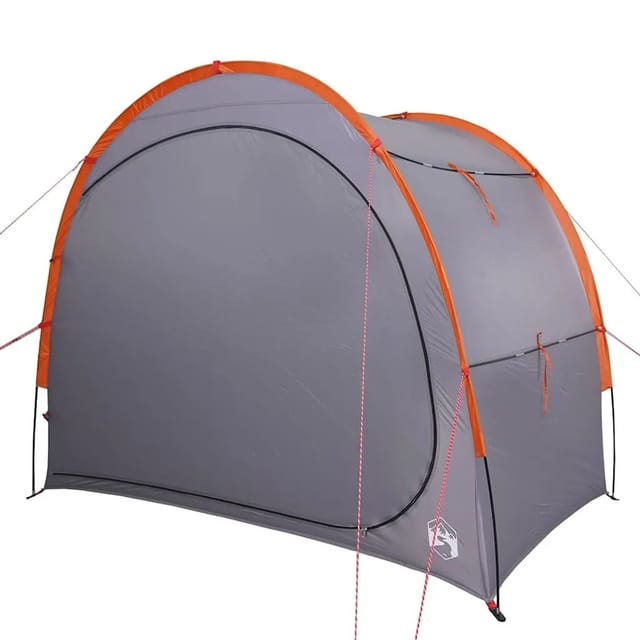 vidaXL Beistellzelt Grau und Orange Wasserdicht 94642