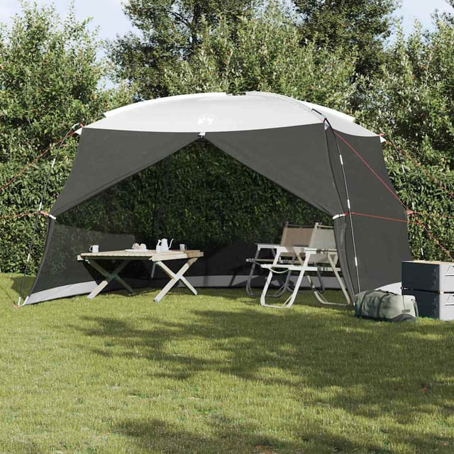 vidaXL Zelte mit Dach Grau 380 x 380 x 225 cm Polyester 4100693