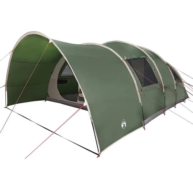 vidaXL Tunnelzelt mit Dach mit Speicher Grün 710 x 460 x 245 cm 42004002