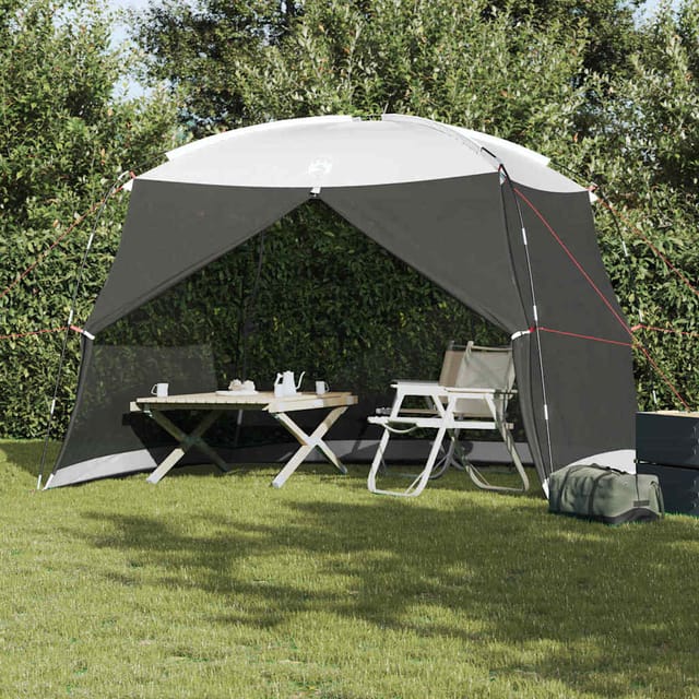 vidaXL Zelte mit Dach Grau 320 x 320 x 218 cm Polyester 4100690