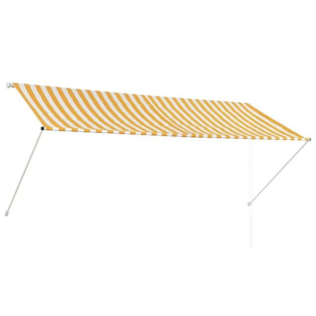 vidaXL Einziehbare Markise 300x150 cm Gelb und Weiß 143755