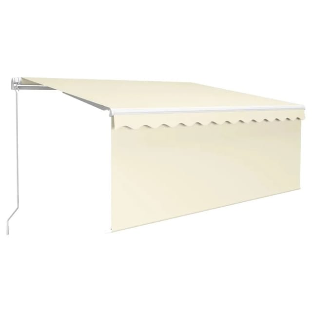 vidaXL Markise Manuell Einziehbar mit Rollo 3,5x2,5 m Creme 3069277