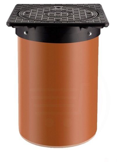 Karmat Teleskopdeckel Schwarz 365 X 365 Mm