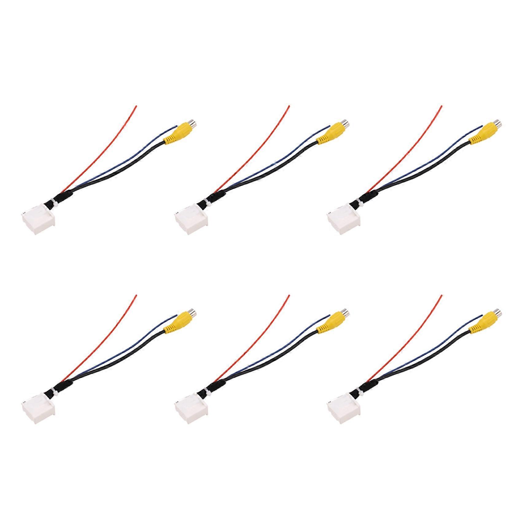 6x 16-poliges Adapterkabel Für Rückfahrkameras, Passend Für Toyota Camry 7. Generation