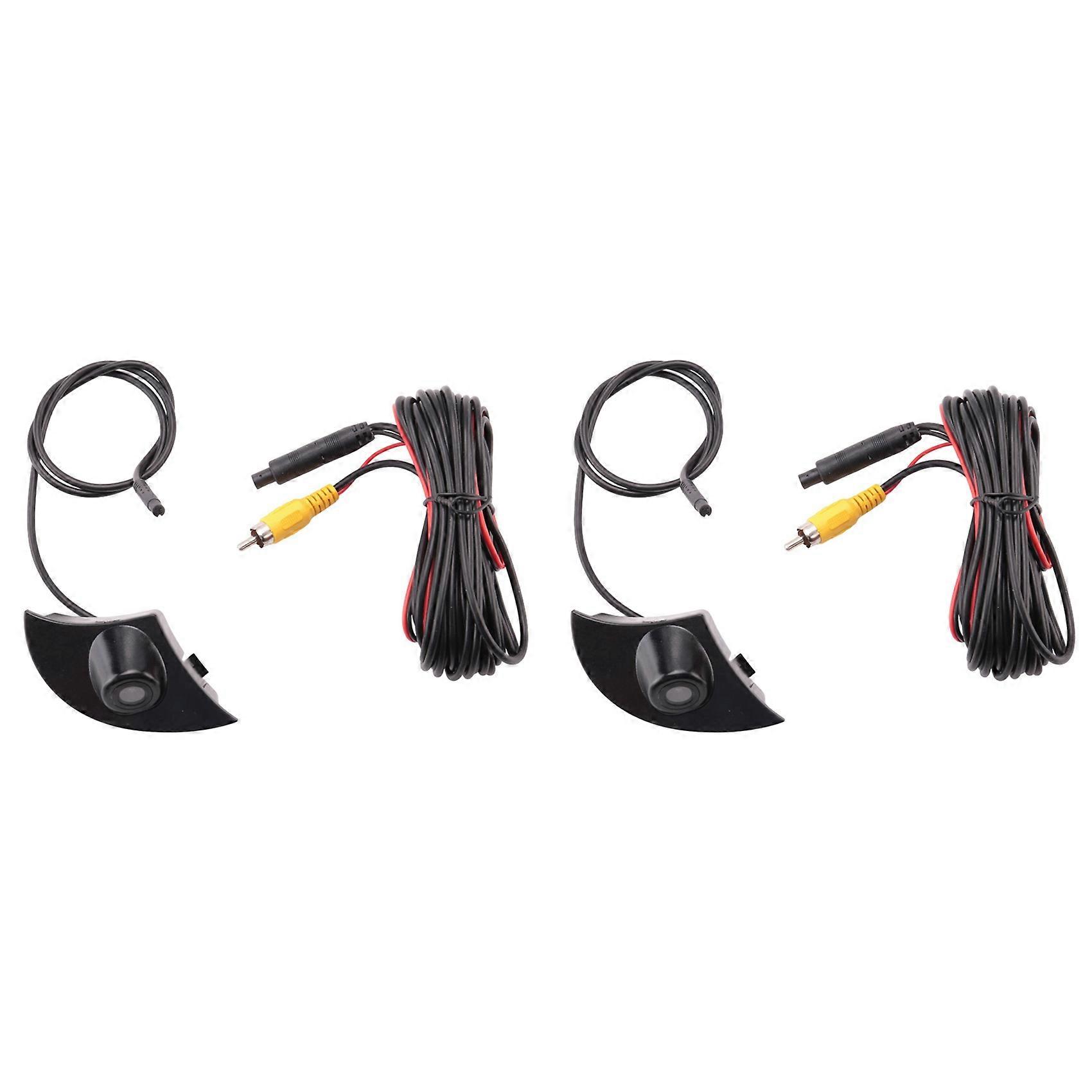 2x Nachtsicht-wasserdichte Auto-frontkamera Mit Logo-emblem Und Markenzeichen Für Toyota Camry, Prado, Highlander Und Rav4