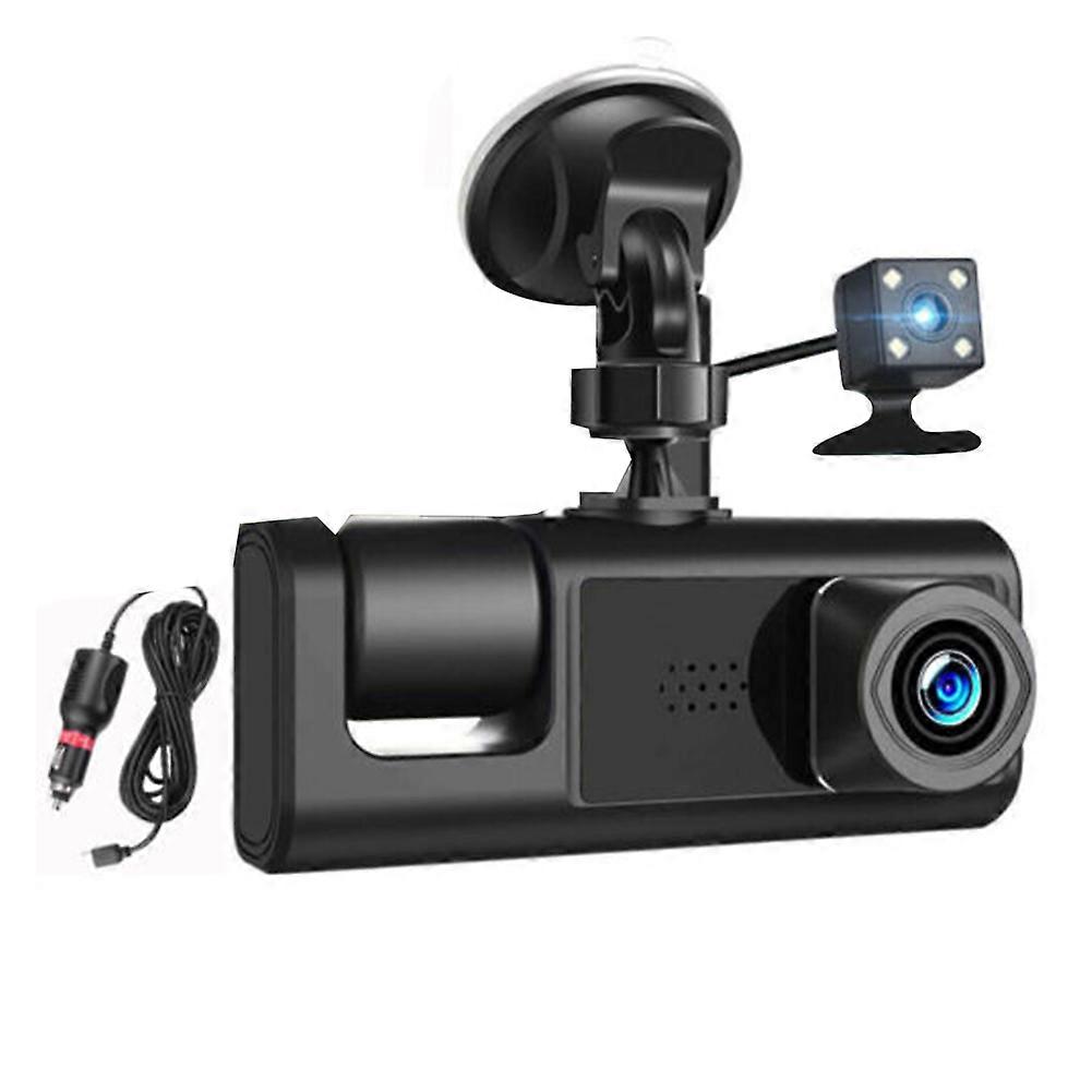 Auto-dvr Hd 1080p 3-linsen-innenkamera, Drei-wege-kamera-dvr-recorder-video-registrator