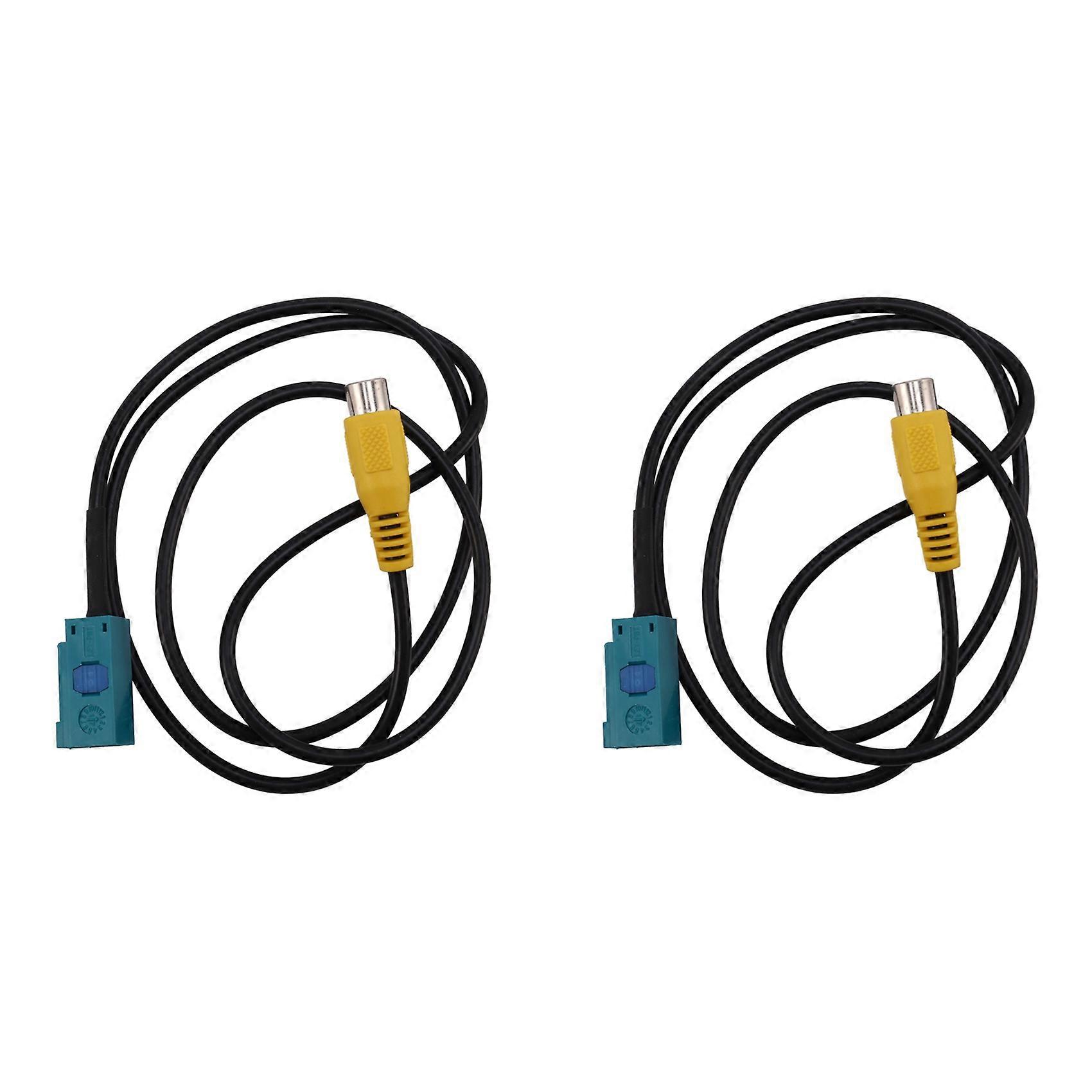 2x Fakra Rückfahrkamera-rca-kabel-parkadapter, Kompatibel Mit Mercedes-benz Und Ford