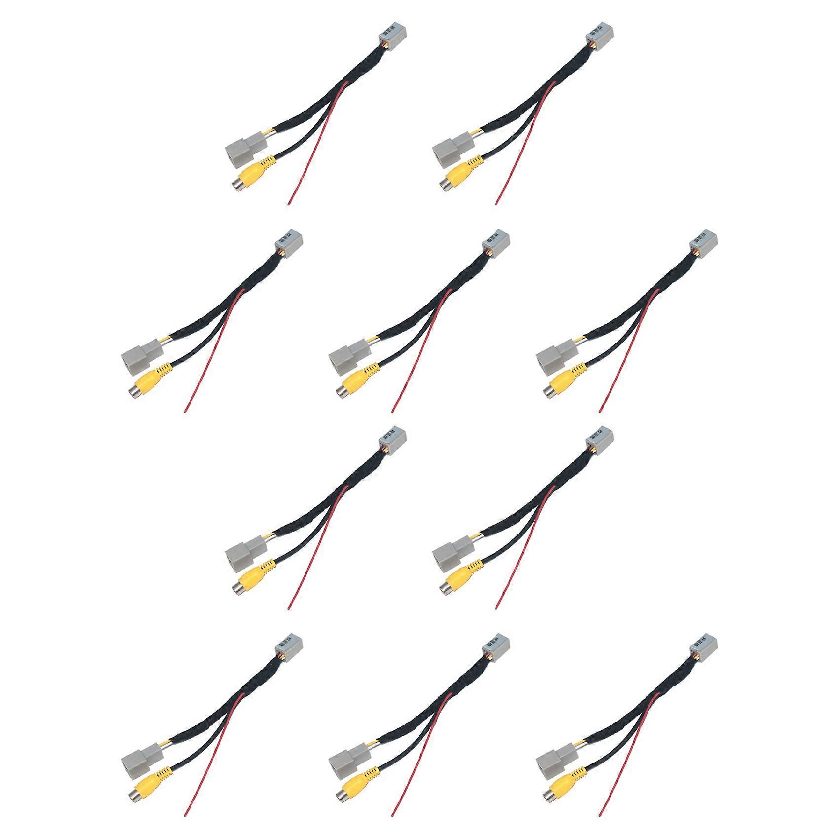 10x Rca-video-rückfahrkamera-konverterkabel-adapter Für Mitsubishi Outlander Asx Gf Gg Zj