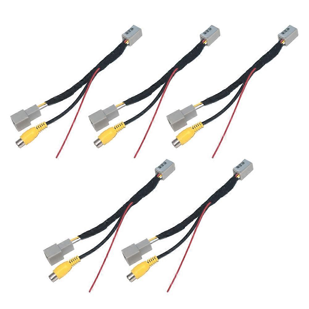 5x Rca-video-rückfahrkamera-adapterkabel Für Mitsubishi Outlander Asx Gf Gg Zj