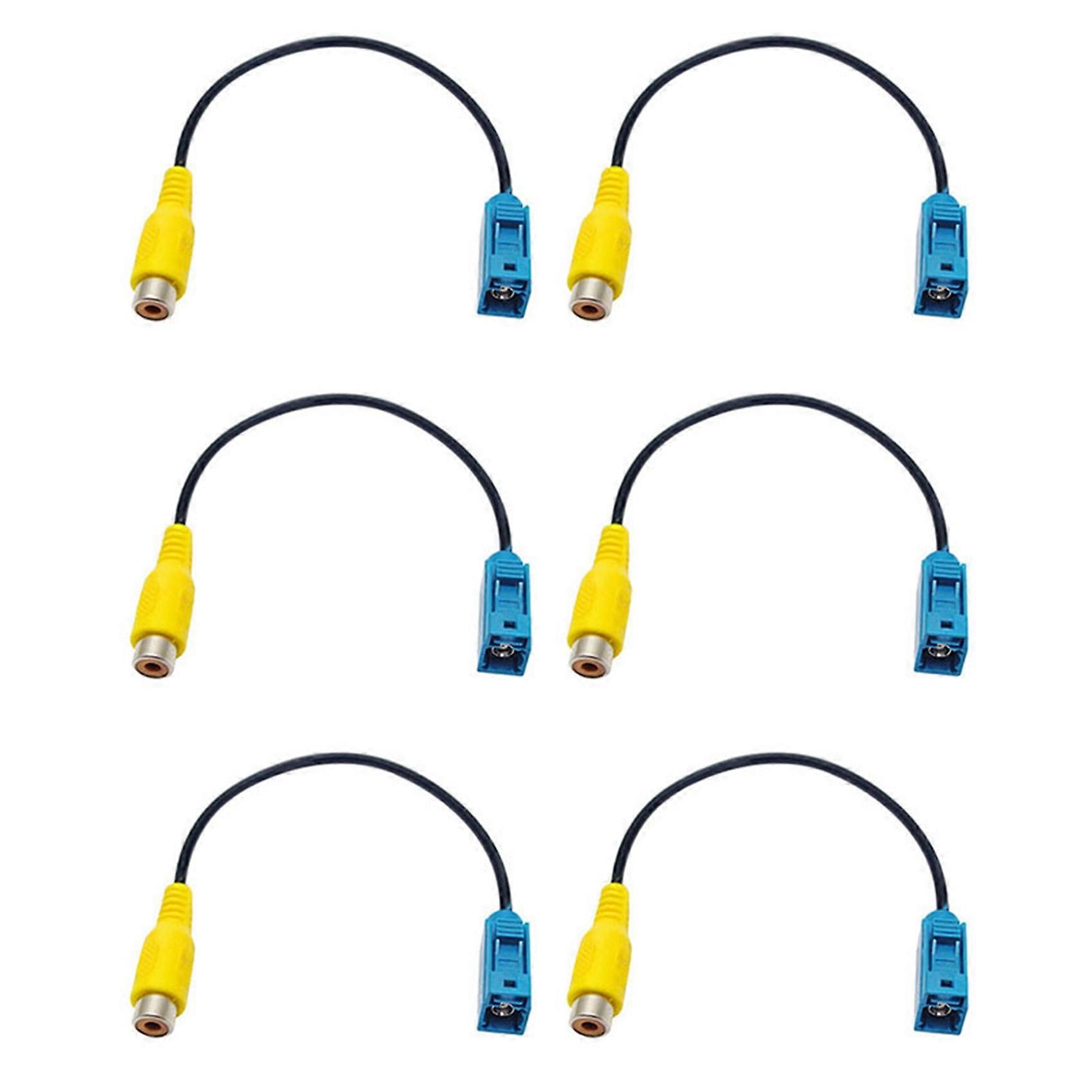 3x Fakra Rückfahrkamera Av-in Videoanschluss Rca-kabel Parkadapter - Fakra Zu Rca Videokabeladapter
