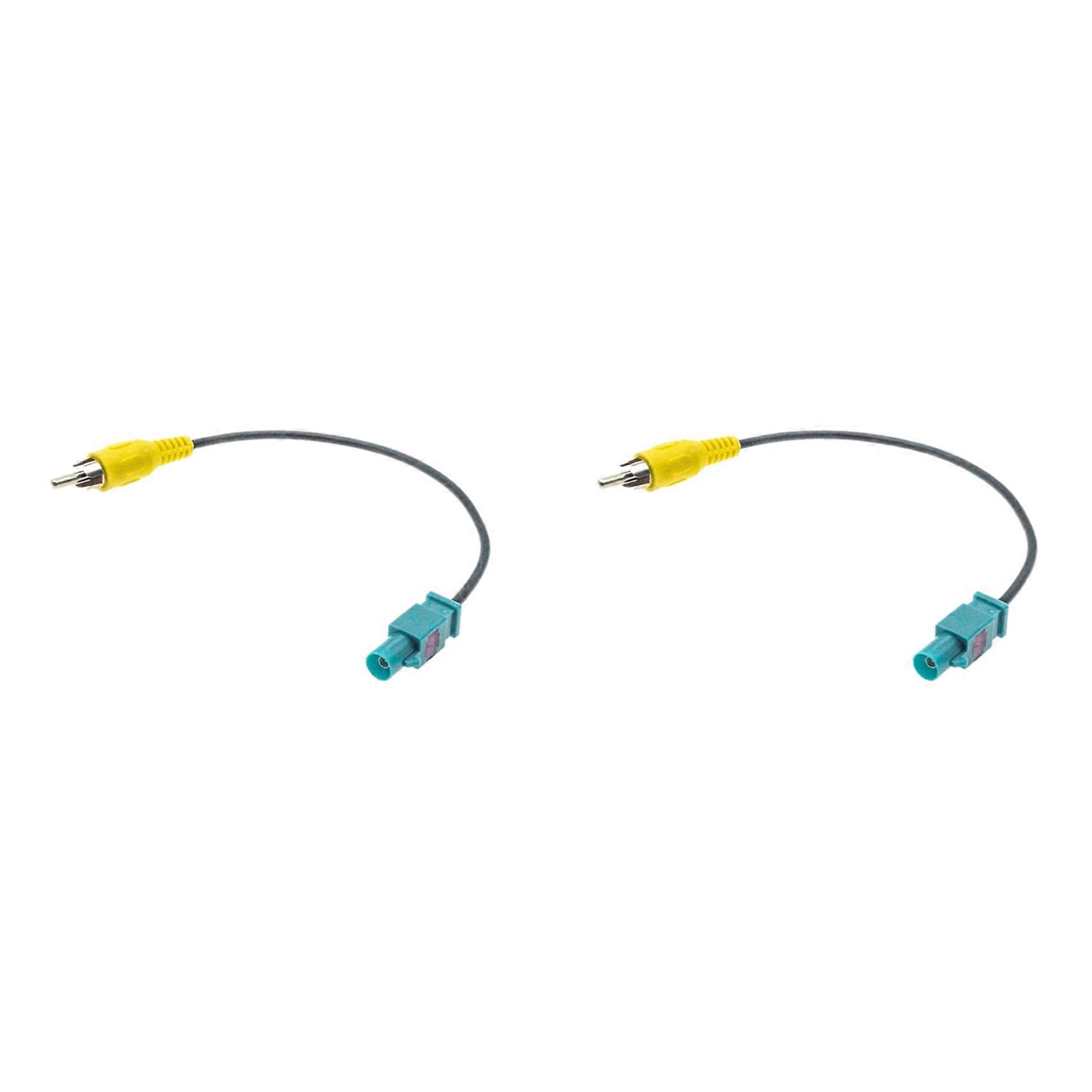 2x Kompatibel Mit Mercedes-benz Rückfahrkamera-adapterkabel Fakra Auf Rca-stecker Rückfahrleitung Fahrzeug-rückfahrkamera-umrüstkabel