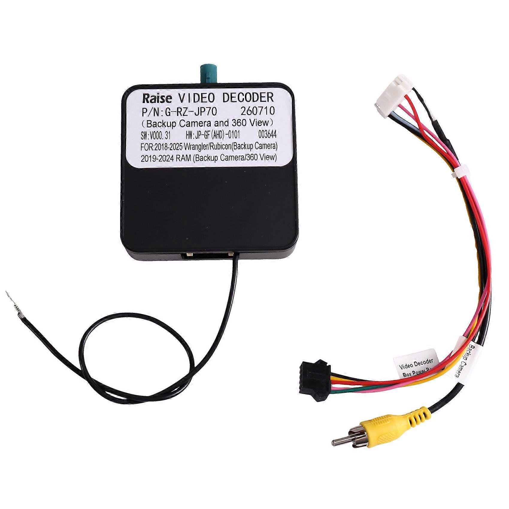 360°-kamera-adapter Für Autos, Lvds Zu Cvbs Ahd-videodecoder Raise G-rz-jp70, Kompatibel Mit Jeep Wrangler Rubicon Und Dodge Ram 2025
