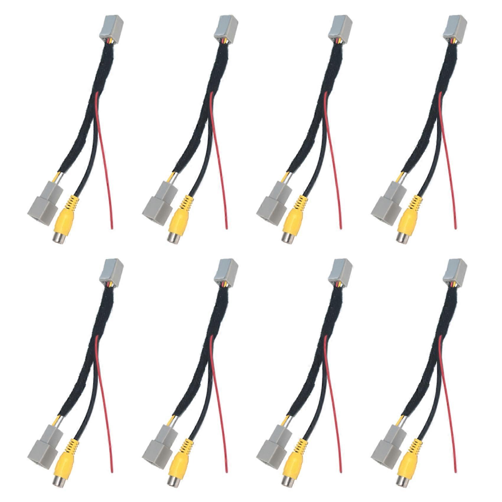 8x Rca-video-rückfahrkamera-konverterkabel-adapter Für Mitsubishi Outlander Asx Gf Gg Zj