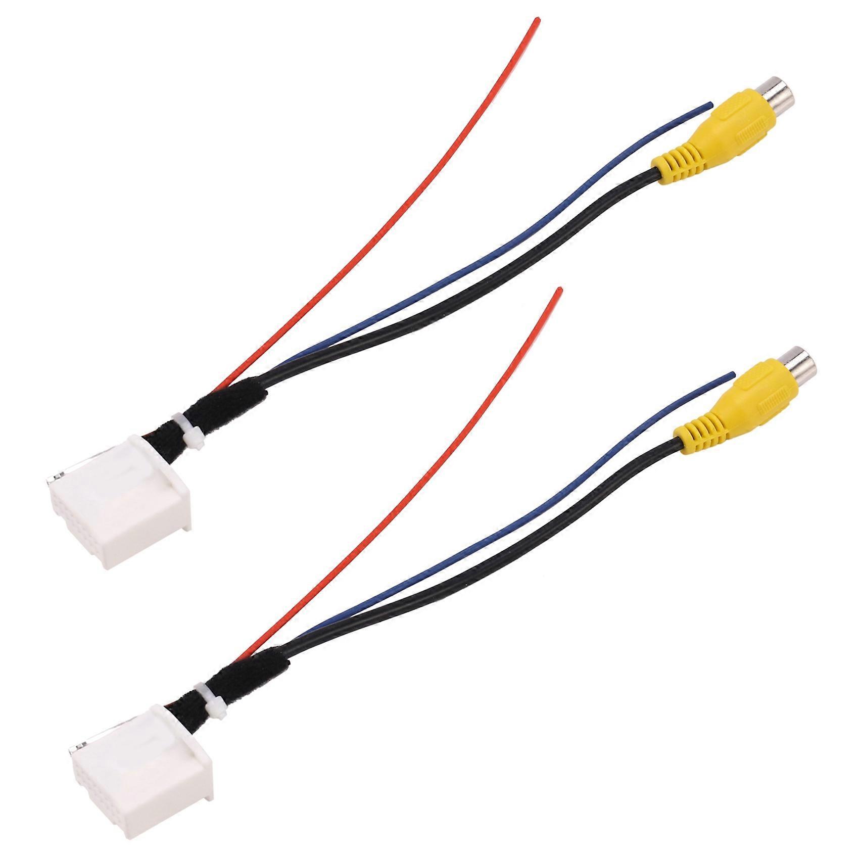 2x 16-poliges Adapterkabel Für Rückfahrkameras Für Toyota Camry 7. Generation