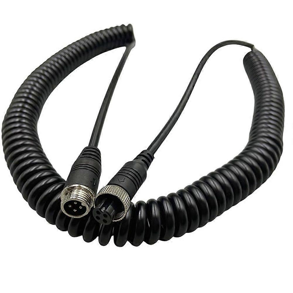 Luftfahrtstecker-federkabel Für Lkw-rückfahrkamera, 4-polig, Stecker/buchse, Doppelt Geschirmt, Luftfahrt-verlängerungskabel, 10 M