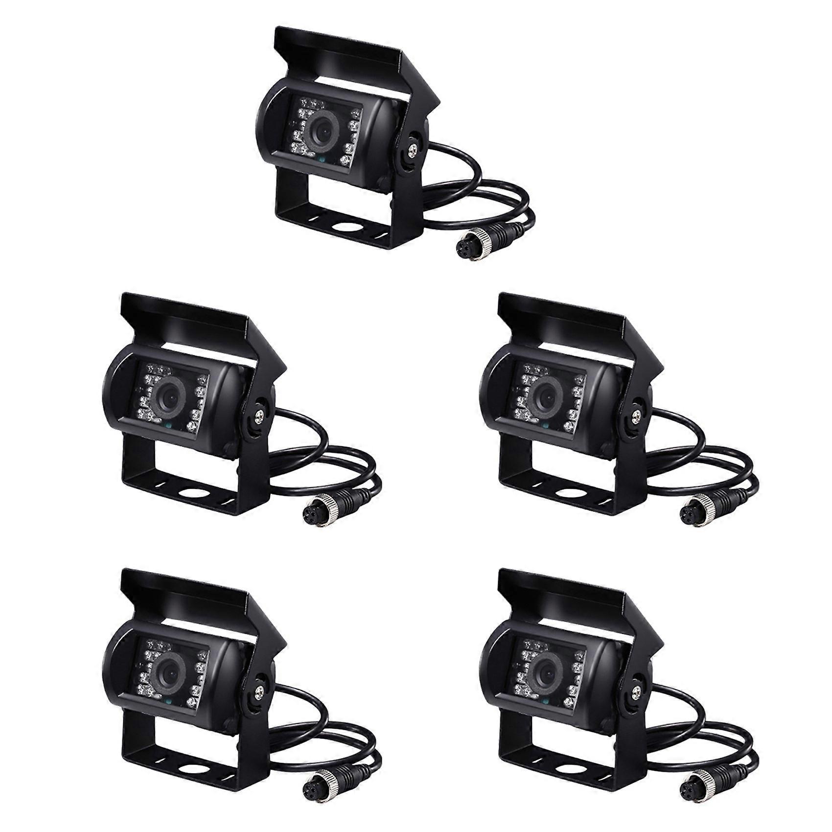 5x Aviation Head Auto-rückfahrkamera-upgrade 700tvl Ccd 18 Ir-leds Rückfahrkamera 12/24v Für Lkw, Wohnwagen, Bus