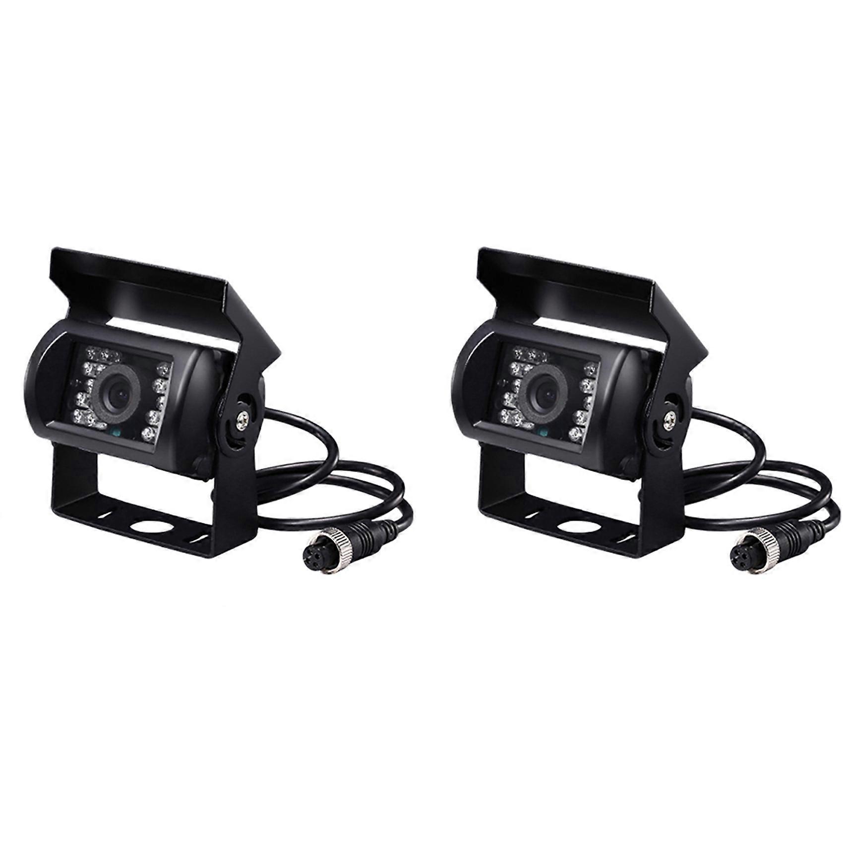 2x Aviation Head Auto-rückfahrkamera-upgrade 700tvl Ccd 18 Ir-leds Rückfahrkamera 12/24v Für Lkw Wohnwagen Bus