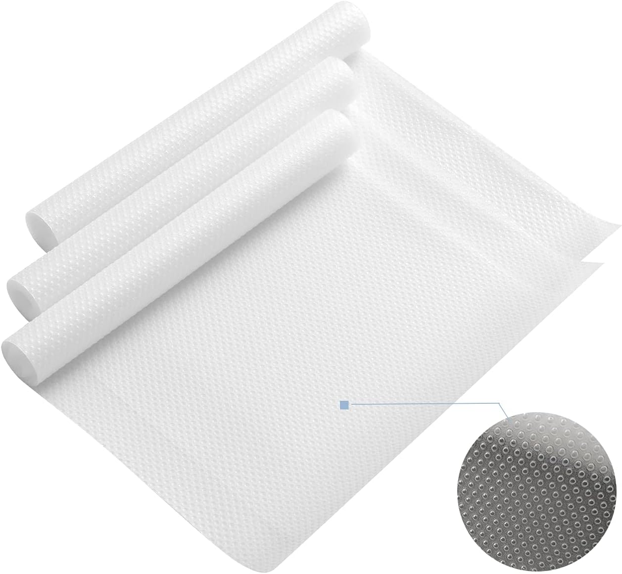3 Rollen Eva-schutz Anti-rutsch-matte Küchenregale Möbelmatte Wiederverwendbar Schneidbare Wasserdichte Kühlschrankmatte Schubladeneinlage 30x150cm