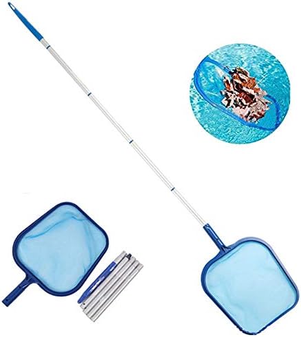 Pool-kescher, Pool-kescher-pool Pool-skimmer-set Blattnetz Mit Feinmaschigem Sieb Und 120 Cm Aluminiumstange Pool-reinigungsset Zum Reinigen Von Poolblättern Und Schmutz (blau)