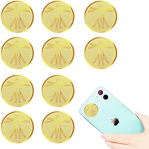 10 Stück Anti-wellen-patch Anti-strahlungs-patch Anti-wellen-telefon-gold-telefon-wellenschutz-aufkleber Tragbares Anti-wellen-emf-schutzschild Für Den Schutz Von Handy-computern