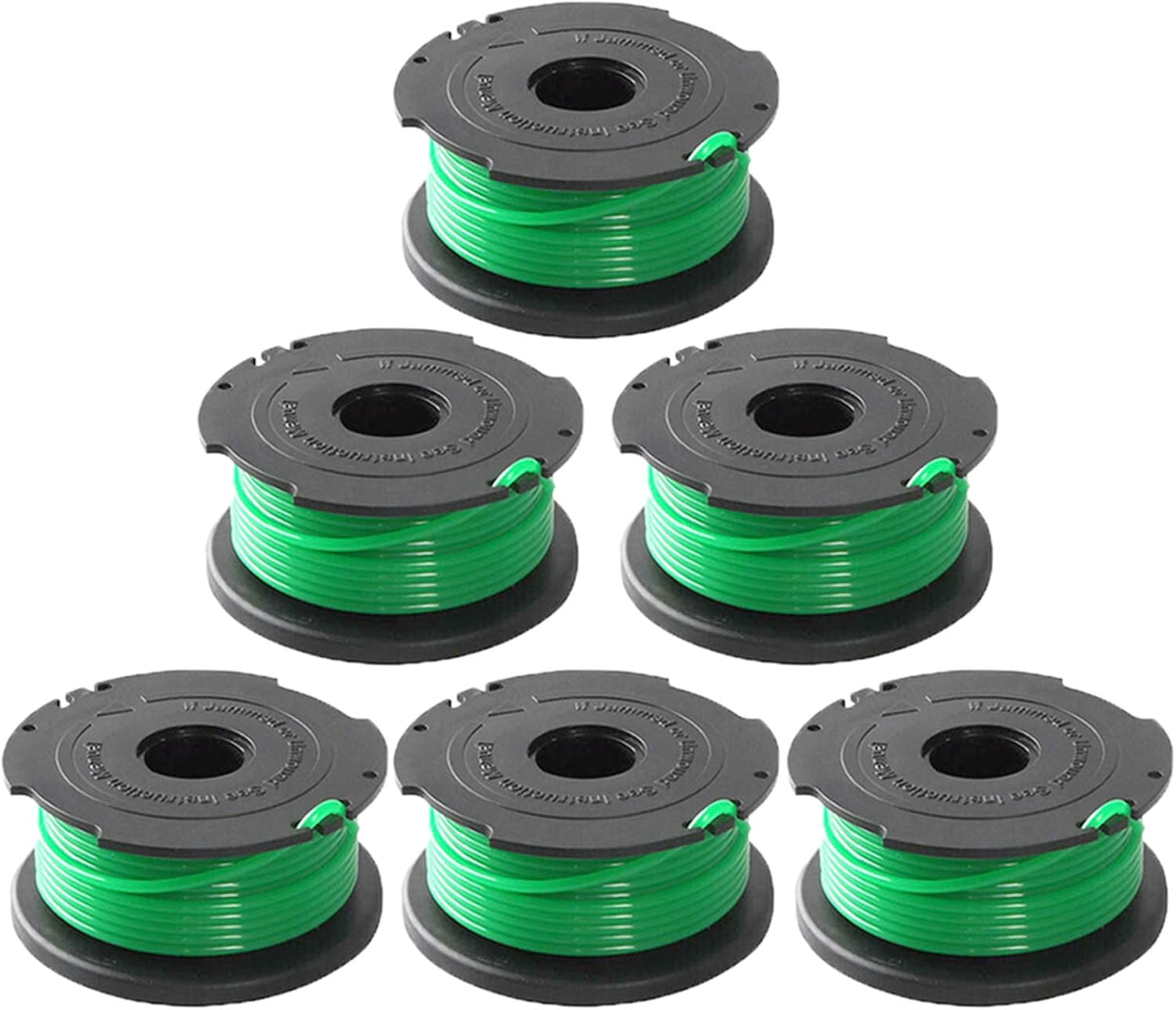 Langray Ersatz Auto Feed Spool Line Für Sf-080 20ft 0,080 Zoll Kantenschneider Passend Für Schwarz Und Decker Gh3000 Lst540 Lst540b Gh3000r Sf-080-bkp Kantenschneider (6er-pack)