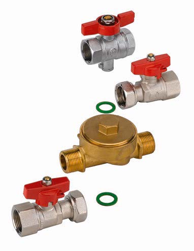 Kit D'Encastrement Pour Compteur De Chaleur – Koax 1/2" 110 Mm Appareils À Eau