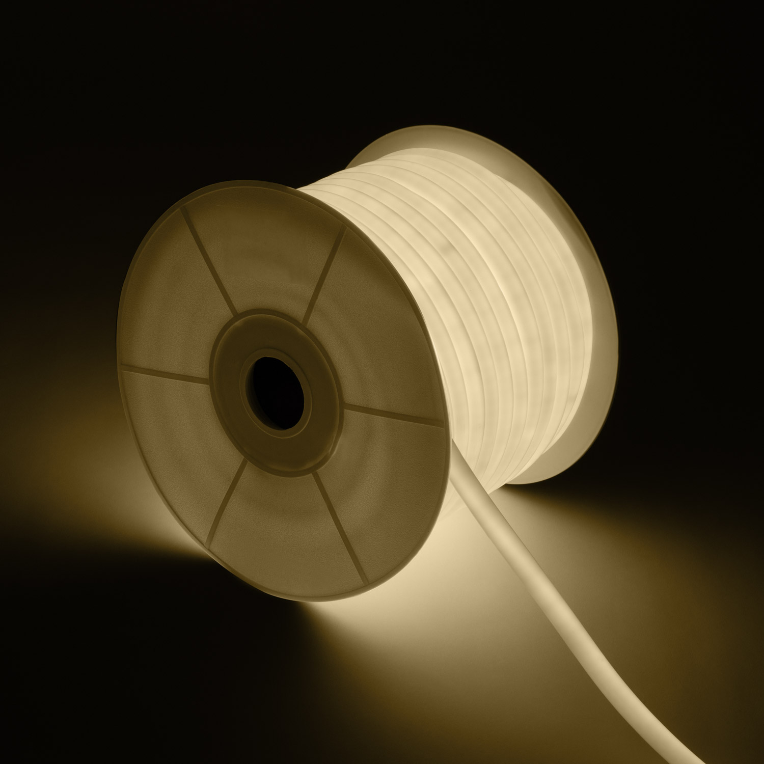 Led Streifenrolle Neon Dimmbar 220v 50m Rund 360 9w/m Schnitt 100cm Ip67 Neutralweiß