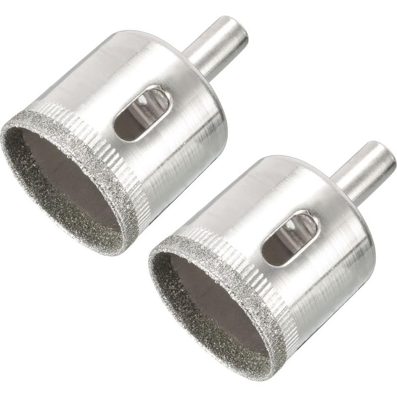 Diamantbohrer Für Keramik, Glas, Porzellan Und Marmor, Silber, 38 Mm, 2 Stück