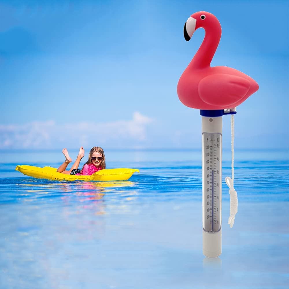 Litzee Schwimmbad-thermometer, Schwimmendes Teich-wasser-thermometer Mit Schnur, Bruchsicheres Baby-pool-thermometer Für Frei- Und Hallenbäder
