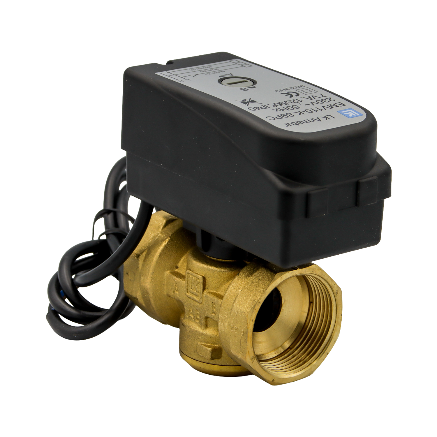 Lk 525 2-wege Set Rp 1 1/4” Innengewinde Inkl. Motor 1m Kabel
