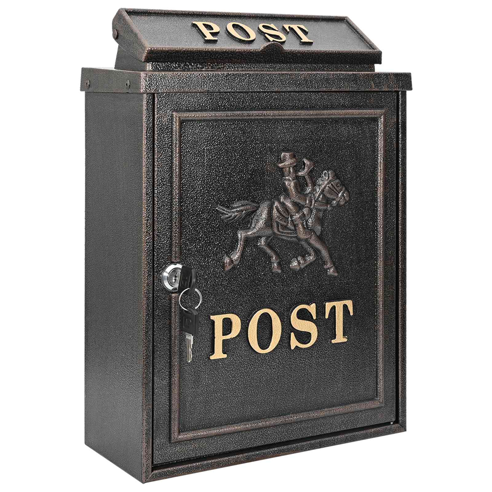 Maison Exclusive - Wandmontierter Briefkasten Bronze 29 X 13 X 41