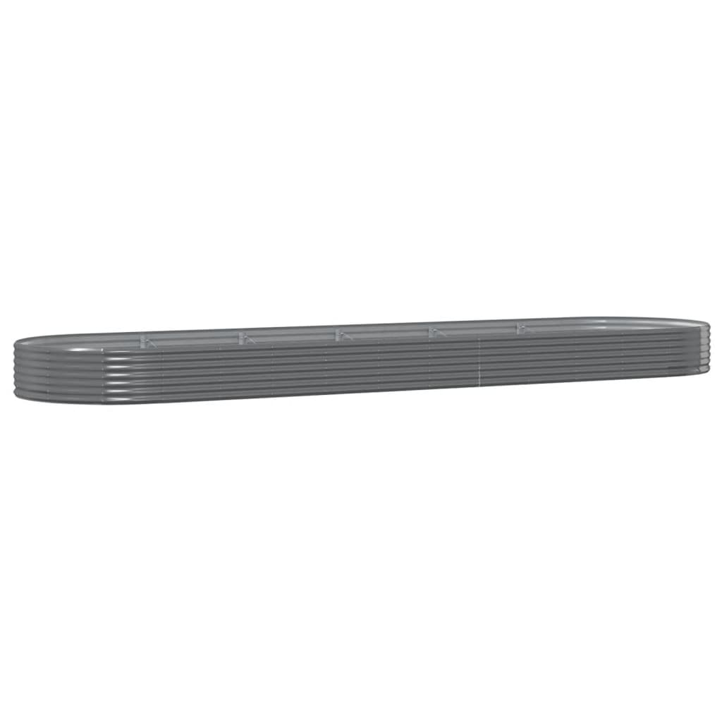 Maison Exclusive - Hochbeet Verzinkter Stahl 523x140x36 Cm Grau