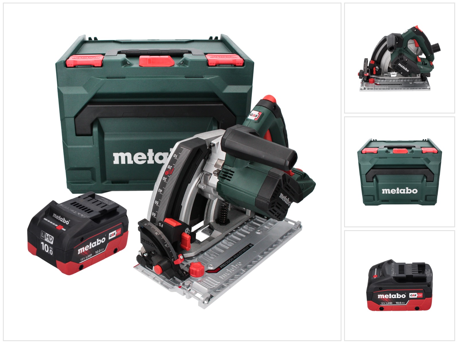 Metabo Kt 18 Ltx 66 Bl Akku Tauchkreissäge 18 V 165 Mm + 1x Akku 10,0 Ah + Metabox - Ohne Ladegerät