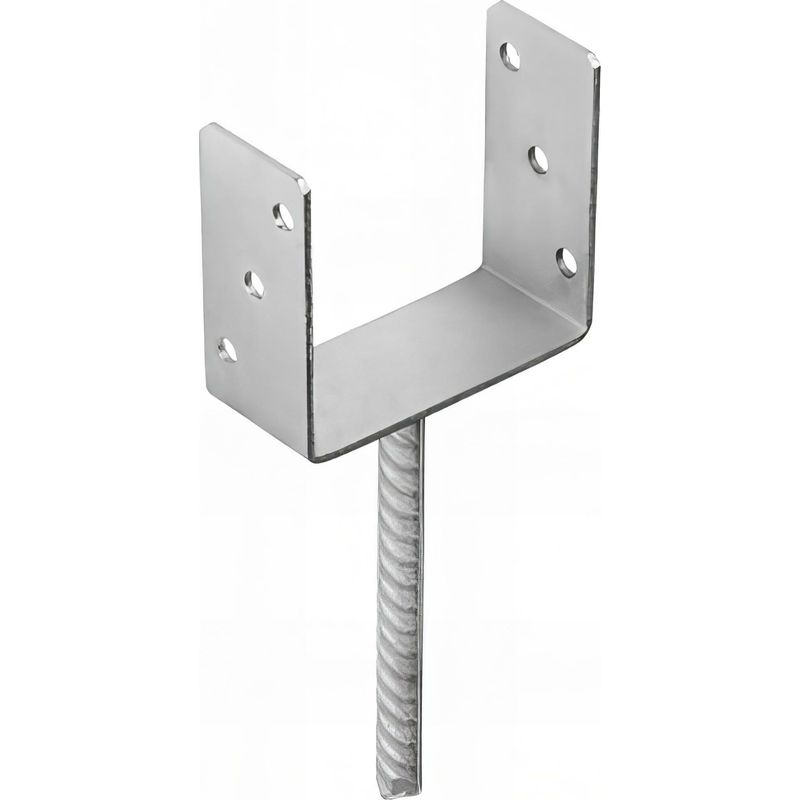 Robuster, U-förmiger, Verzinkter Pfostenfuß Zur Verankerung – 151 X 120 X 4 Mm