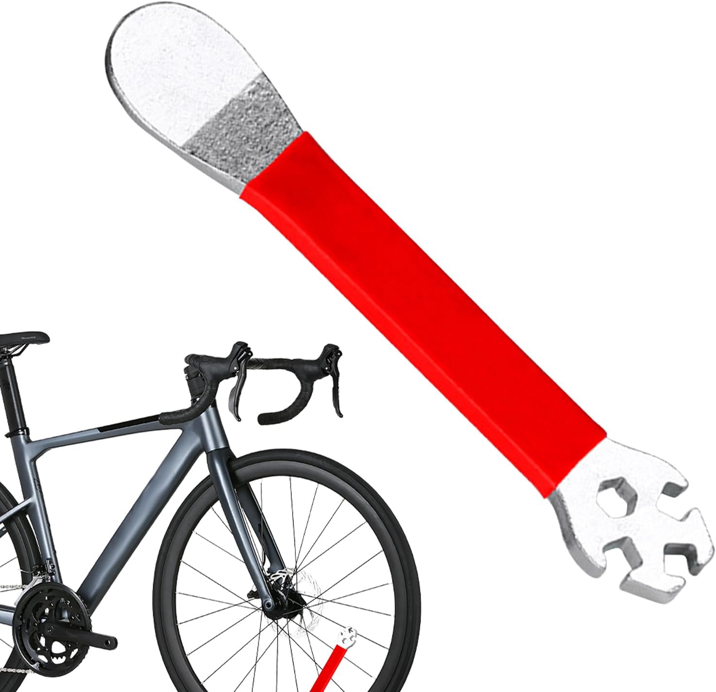 Fahrradspeichenwerkzeug, Felgenricht-/reparaturwerkzeug, Langstielschlüssel, Professionelles Fahrradwartungswerkzeug Langstieliges Design Für Einfache Wartung