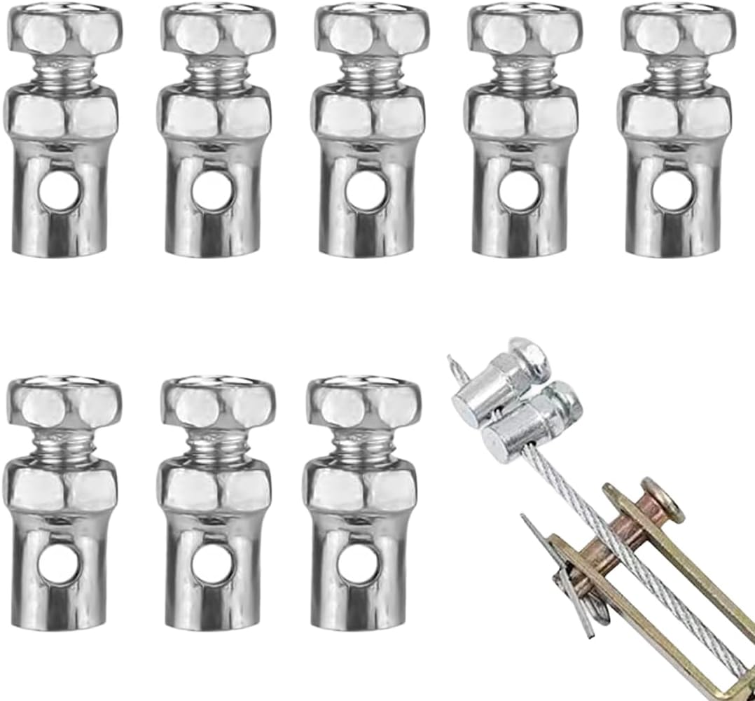 8-teiliges Set Klett-kabelbinder, Kabelbinder Zur Fixierung Von Fahrradkabeln, Gaszugstopfen, Stahlkabelbinder, Bremszugclips Für Go-karts, Motorräder Und Fahrräder