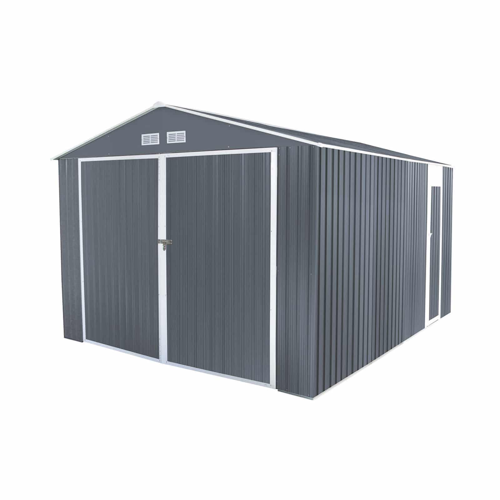 Metallgarage Gardiun Durham 15, 36 M² Außenfläche 480x320x235 Cm Grau