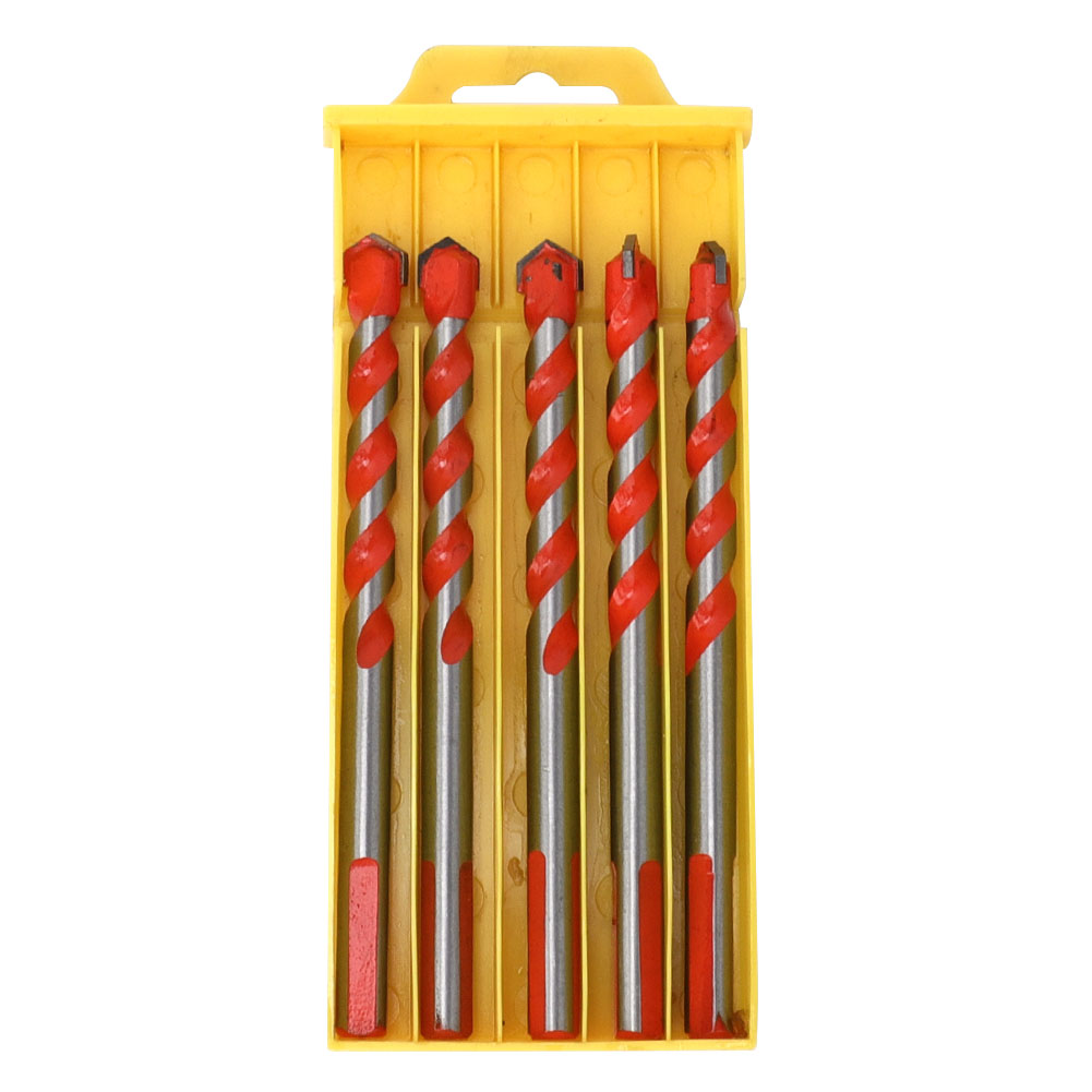 Set Mit 5 Hochverschleißfesten Aluminium-bohrköpfen Zum Bohren Von Holz, Beton Und Wänden (durchmesser 10 Mm).
